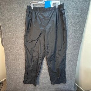 Columbia Omni-Tech Storm III Rain Pants Womens XL Black Waterproof Breathable